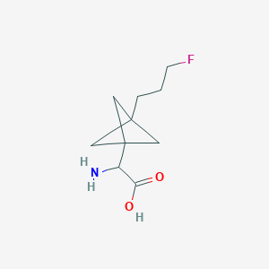 2-Amino-2-[3-(3-fluoropropyl)-1-bicyclo[1.1.1]pentanyl]acetic acid