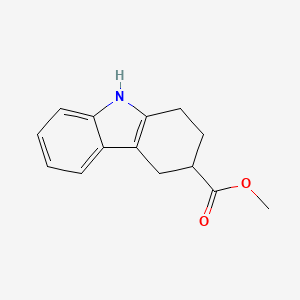 molecular formula C14H15NO2 B2650558 methyl 2,3,4,9-tetrahydro-1H-carbazole-3-carboxylate CAS No. 26088-67-5