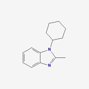 molecular formula C14H18N2 B2650560 1-Cyclohexyl-2-methylbenzimidazole CAS No. 1495806-06-8