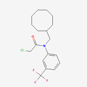 2-Chloro-N-(cyclooctylmethyl)-N-[3-(trifluoromethyl)phenyl]acetamide