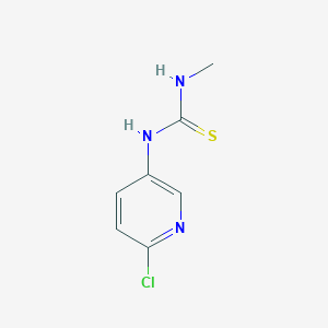 molecular formula C7H8ClN3S B2650577 1-(6-Chloropyridin-3-yl)-3-methylthiourea CAS No. 131748-90-8