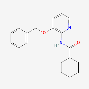 molecular formula C19H22N2O2 B2650580 环己烷甲酰胺-N-(3-苯甲氧基吡啶-2-基) CAS No. 491867-70-0