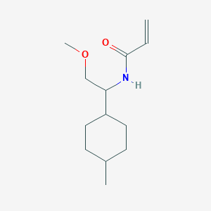 molecular formula C13H23NO2 B2650581 N-[2-Methoxy-1-(4-methylcyclohexyl)ethyl]prop-2-enamide CAS No. 2305452-04-2