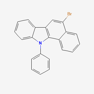 molecular formula C22H14BrN B2650600 5-bromo-11-phenyl-11H-benzo[a]carbazole CAS No. 1210469-09-2