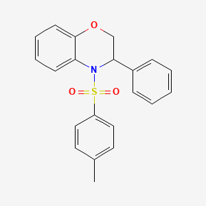 molecular formula C21H19NO3S B2650602 4-(4-Methylphenyl)sulfonyl-3-phenyl-2,3-dihydro-1,4-benzoxazine CAS No. 478048-63-4