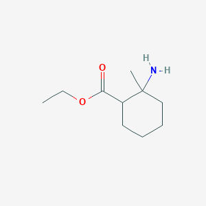 molecular formula C10H19NO2 B2650606 Ethyl 2-amino-2-methylcyclohexane-1-carboxylate CAS No. 2092808-83-6