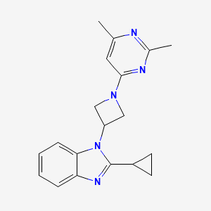 2-Cyclopropyl-1-[1-(2,6-dimethylpyrimidin-4-yl)azetidin-3-yl]benzimidazole