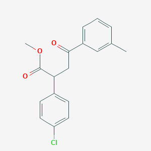 Methyl 2-(4-chlorophenyl)-4-(3-methylphenyl)-4-oxobutanoate
