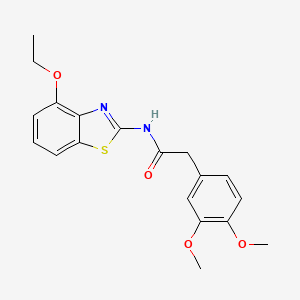 molecular formula C19H20N2O4S B2650644 2-(3,4-dimethoxyphenyl)-N-(4-ethoxybenzo[d]thiazol-2-yl)acetamide CAS No. 954049-59-3