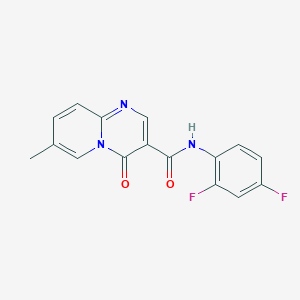 molecular formula C16H11F2N3O2 B2650649 N-(2,4-difluorophenyl)-7-methyl-4-oxo-4H-pyrido[1,2-a]pyrimidine-3-carboxamide CAS No. 877650-45-8