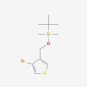 molecular formula C11H19BrOSSi B2650673 (4-Bromothiophen-3-yl)methoxy-tert-butyl-dimethylsilane CAS No. 2287282-51-1