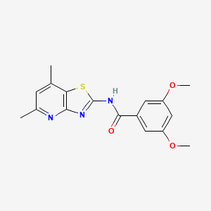 N-(5,7-dimethylthiazolo[4,5-b]pyridin-2-yl)-3,5-dimethoxybenzamide