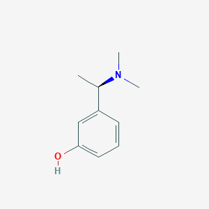 molecular formula C10H15NO B026507 (R)-3-(1-(二甲氨基)乙基)苯酚 CAS No. 851086-95-8