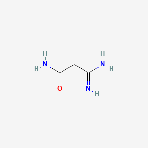 molecular formula C3H7N3O B2650706 3-Amino-3-iminopropanamide CAS No. 29604-68-0