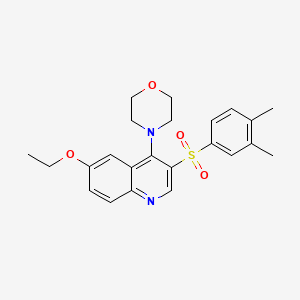 4-[3-(3,4-Dimethylphenyl)sulfonyl-6-ethoxyquinolin-4-yl]morpholine