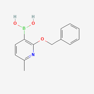 molecular formula C13H14BNO3 B2650720 [2-(Benzyloxy)-6-methylpyridin-3-yl]boronic acid CAS No. 2377610-37-0