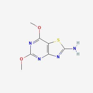 molecular formula C7H8N4O2S B2650726 二甲氧基-[1,3]噻唑并[4,5-d]嘧啶-2-胺 CAS No. 1526241-35-9