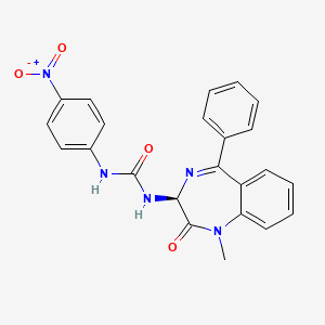 molecular formula C23H19N5O4 B2650727 1-(1-methyl-2-oxo-5-phenyl-2,3-dihydro-1H-1,4-diazepin-3-yl)-3-(4-nitrophenyl)urea CAS No. 119487-08-0