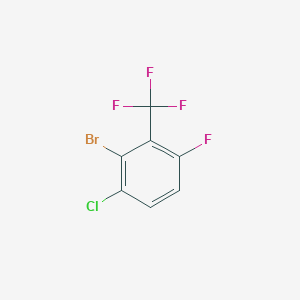 molecular formula C7H2BrClF4 B2650754 2-Bromo-1-chloro-4-fluoro-3-(trifluoromethyl)benzene CAS No. 2169069-89-8