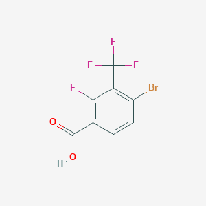molecular formula C8H3BrF4O2 B2650824 4-Bromo-2-fluoro-3-(trifluoromethyl)benzoic acid CAS No. 194804-96-1