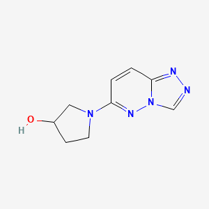 molecular formula C9H11N5O B2650828 1-([1,2,4]三唑并[4,3-b]哒嗪-6-基)吡咯烷-3-醇 CAS No. 2034207-45-7