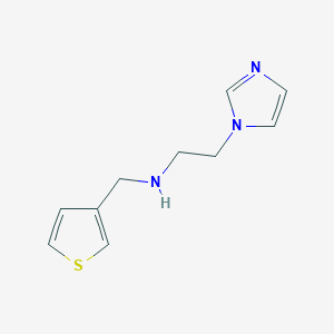 molecular formula C10H13N3S B2650837 [2-(1H-imidazol-1-yl)ethyl](thiophen-3-ylmethyl)amine CAS No. 1251238-49-9