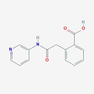 molecular formula C14H12N2O3 B2650856 2-(2-Oxo-2-(pyridin-3-ylamino)ethyl)benzoic acid CAS No. 149706-27-4