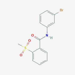 molecular formula C14H12BrNO3S B2650869 N-(3-bromophenyl)-2-(methylsulfonyl)benzamide CAS No. 896369-83-8