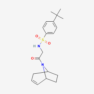N-(2-((1R,5S)-8-azabicyclo[3.2.1]oct-2-en-8-yl)-2-oxoethyl)-4-(tert-butyl)benzenesulfonamide