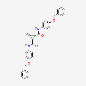 molecular formula C32H28N2O4 B2650899 N1,N2-双[4-(苄氧基)苯基]-3-亚甲基环丙烷-1,2-二甲酰胺 CAS No. 328034-64-6