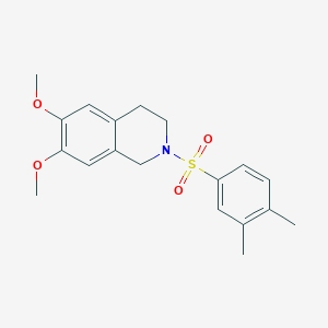 molecular formula C19H23NO4S B265092 2-[(3,4-Dimethylphenyl)sulfonyl]-6,7-dimethoxy-1,2,3,4-tetrahydroisoquinoline 