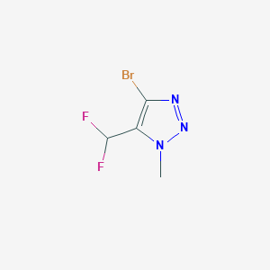 molecular formula C4H4BrF2N3 B2650923 4-Bromo-5-(difluoromethyl)-1-methyltriazole CAS No. 2248356-36-5