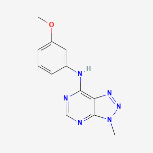 molecular formula C12H12N6O B2650938 N-(3-甲氧基苯基)-3-甲基-3H-[1,2,3]三唑并[4,5-d]嘧啶-7-胺 CAS No. 899953-88-9