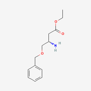 molecular formula C13H19NO3 B2650943 Ethyl (3S)-3-amino-4-phenylmethoxybutanoate CAS No. 790659-13-1