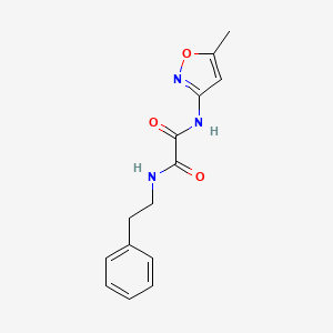 molecular formula C14H15N3O3 B2650947 N1-(5-methylisoxazol-3-yl)-N2-phenethyloxalamide CAS No. 899978-15-5