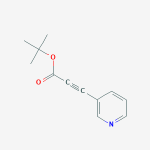 molecular formula C12H13NO2 B2650978 3-(吡啶-3-基)丙炔酸叔丁酯 CAS No. 1051853-09-8