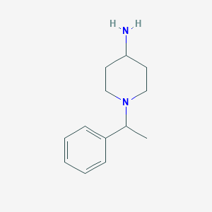 molecular formula C13H20N2 B2650986 1-(1-Phenylethyl)piperidin-4-amine CAS No. 68304-97-2