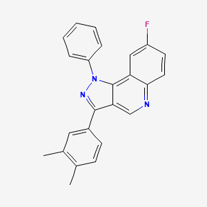 molecular formula C24H18FN3 B2651007 3-(3,4-dimethylphenyl)-8-fluoro-1-phenyl-1H-pyrazolo[4,3-c]quinoline CAS No. 901267-63-8