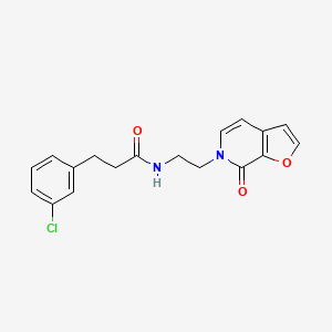 molecular formula C18H17ClN2O3 B2651025 3-(3-chlorophenyl)-N-(2-(7-oxofuro[2,3-c]pyridin-6(7H)-yl)ethyl)propanamide CAS No. 2034415-19-3