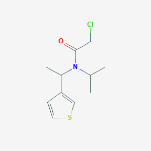 2-Chloro-N-propan-2-yl-N-(1-thiophen-3-ylethyl)acetamide