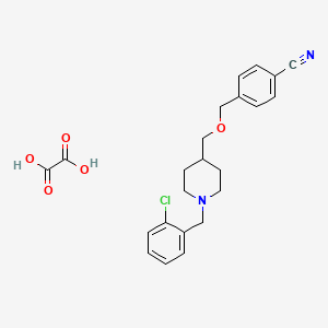4-(((1-(2-Chlorobenzyl)piperidin-4-yl)methoxy)methyl)benzonitrile oxalate