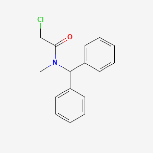 molecular formula C16H16ClNO B2651053 N-二苯甲酰基-2-氯-N-甲基乙酰胺 CAS No. 63488-87-9