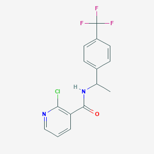 2-chloro-N-{1-[4-(trifluoromethyl)phenyl]ethyl}pyridine-3-carboxamide