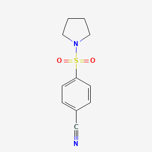 molecular formula C11H12N2O2S B2651084 4-(吡咯烷-1-磺酰基)苯甲腈 CAS No. 1017048-56-4