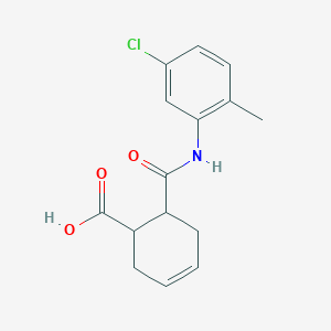 molecular formula C15H16ClNO3 B2651092 6-[(5-Chloro-2-methylphenyl)carbamoyl]cyclohex-3-ene-1-carboxylic acid CAS No. 339022-00-3