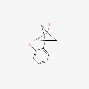 molecular formula C11H10FI B2651095 1-(2-Fluorophenyl)-3-iodobicyclo[1.1.1]pentane CAS No. 2287279-82-5