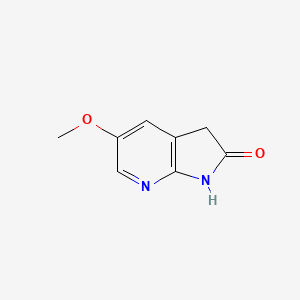 molecular formula C8H8N2O2 B2651108 5-Methoxy-1H-pyrrolo[2,3-b]pyridin-2(3H)-one CAS No. 1190322-28-1