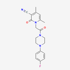 1-(2-(4-(4-Fluorophenyl)piperazin-1-yl)-2-oxoethyl)-4,6-dimethyl-2-oxo-1,2-dihydropyridine-3-carbonitrile