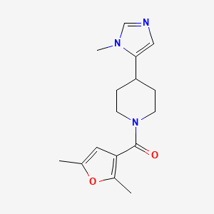 (2,5-Dimethylfuran-3-yl)-[4-(3-methylimidazol-4-yl)piperidin-1-yl]methanone
