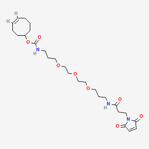 molecular formula C26H41N3O8 B2651137 反式-环辛烯-PEG(3)-马来酰亚胺 CAS No. 1609659-01-9